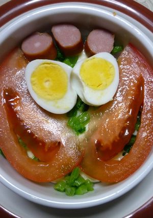 大根葉とトマトのココットカマン-レシピのメイン写真