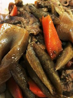 ザクザクきんぴらごぼう〜豚肉と蒟蒻入り〜-レシピのメイン写真