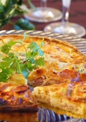ベーコンと長ネギのカレーキッシュ-レシピのメイン写真