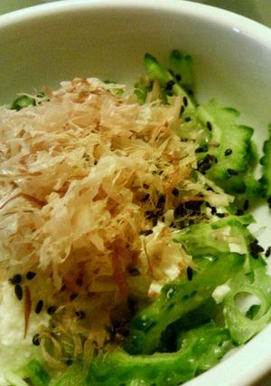 ウマ・早・簡単♪崩し豆腐とゴーヤのサラダ-レシピのメイン写真