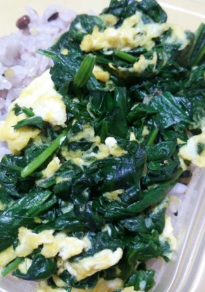 調味料は塩だけ！ほうれん草の卵炒め☆-レシピのメイン写真