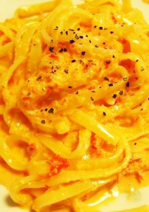 パプリカとたまねぎのクリームパスタ-レシピのメイン写真