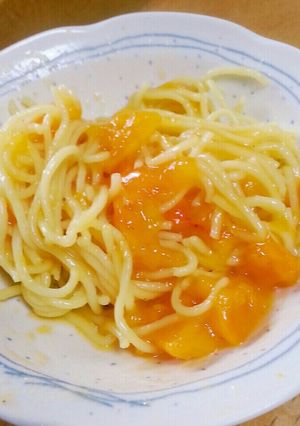 柿のパスタサラダ-レシピのメイン写真