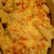 マッシュポテトとひき肉のグラタン風