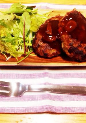 ハンバーグ-レシピのメイン写真