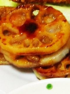 れんこんとエビのはさみ焼き-レシピのメイン写真