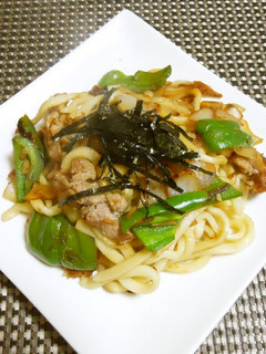 ジンジャー風味焼きうどん-レシピのメイン写真