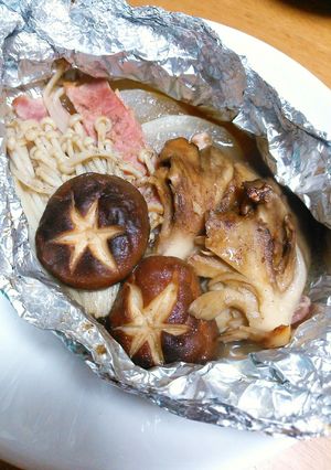 きのことベーコンのバターホイル焼き♡-レシピのメイン写真