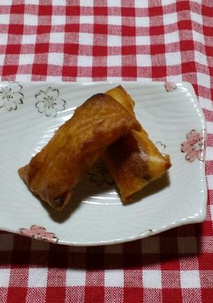 ホクホク♡さつま芋カレー春巻き-レシピのメイン写真