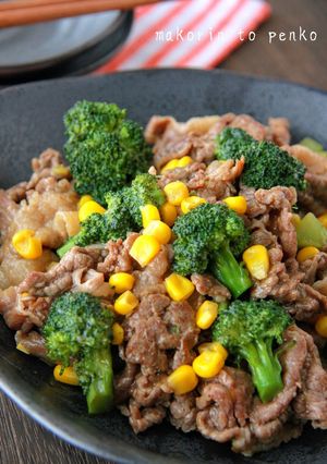 ブロッコリーと牛肉のトロッと甘辛あん-レシピのメイン写真