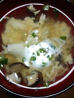 椎茸とたまごのお吸い物-レシピのメイン写真