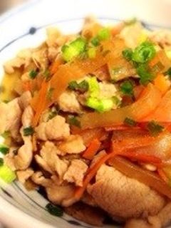 簡単★大根と人参と豚肉の炒め煮-レシピのメイン写真