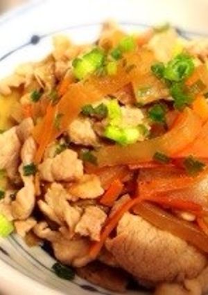 簡単★大根と人参と豚肉の炒め煮-レシピのメイン写真