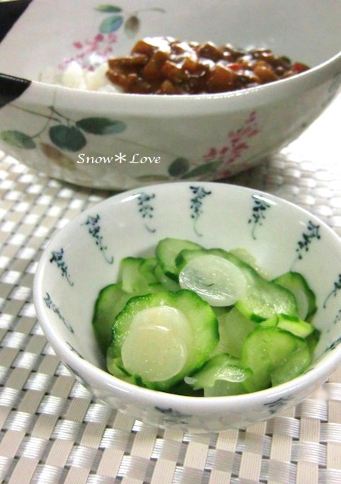 カレーのための☆胡瓜とらっきょうの和え物-レシピのメイン写真