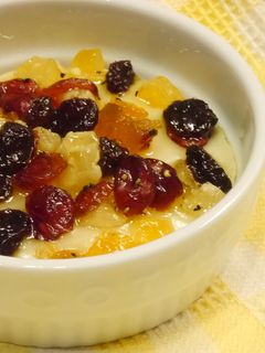 ハニードライフルーツのココットカマン-レシピのメイン写真