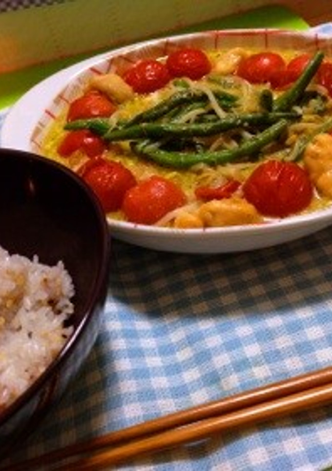 簡単★10分で鶏肉トマトのバジルマヨ炒め-レシピのメイン写真