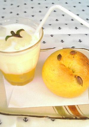 ハロウィン到来!!パンプキンベーグル-レシピのメイン写真