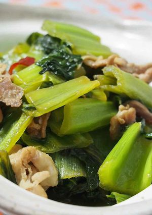 【大人の総菜】生の高菜と豚肉の煮物-レシピのメイン写真