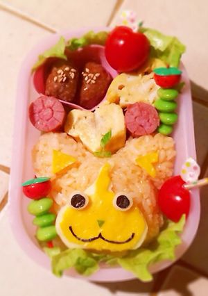 キャラ弁☆妖怪ウォッチ☆ミカンニャン-レシピのメイン写真