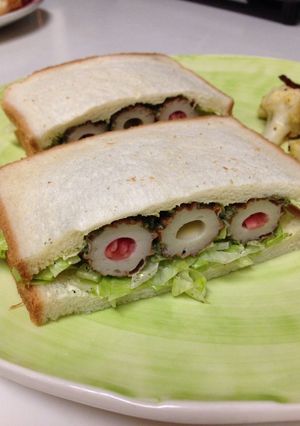 ちくわサンド(磯辺揚げ風)-レシピのメイン写真