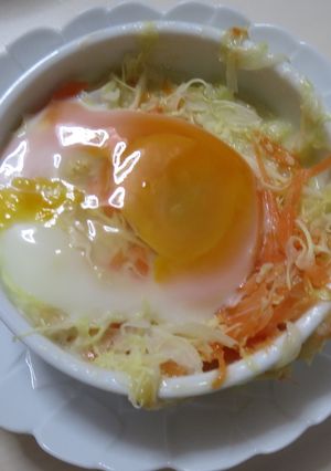 キャベツと卵のココットカマン-レシピのメイン写真