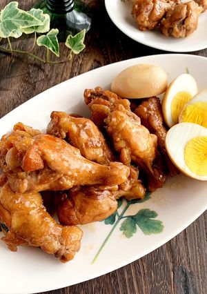 簡単!鶏手羽ポン酢のさっぱり煮❁-レシピのメイン写真