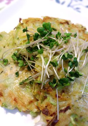 ♪レンコンとシラスのもちもちお好み焼き♪-レシピのメイン写真
