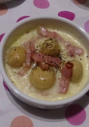 ペペロンチーノ風ココットカマン-レシピのメイン写真