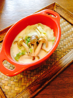 白菜のコク旨ミルク煮込み低カロリー仕上げ-レシピのメイン写真