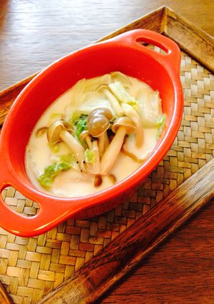 白菜のコク旨ミルク煮込み低カロリー仕上げ-レシピのメイン写真