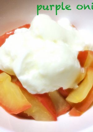 朝りんごダイエットの為のりんごヨーグルト-レシピのメイン写真