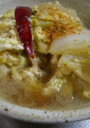 白菜の含め煮ふんわり卵とじ-レシピのメイン写真