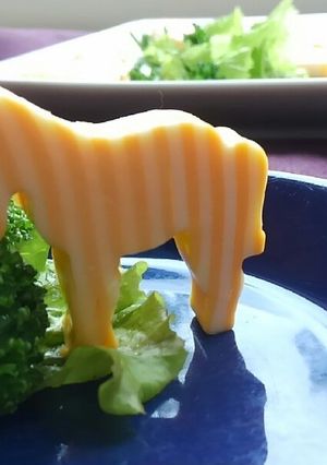 スライスチーズで・しまうま-レシピのメイン写真