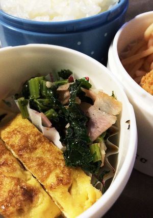 簡単お弁当のおかず(大根の葉っぱ)-レシピのメイン写真