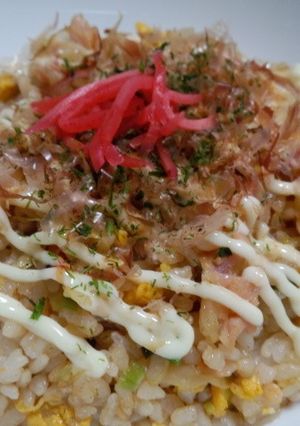 お好み焼き風炒飯-レシピのメイン写真