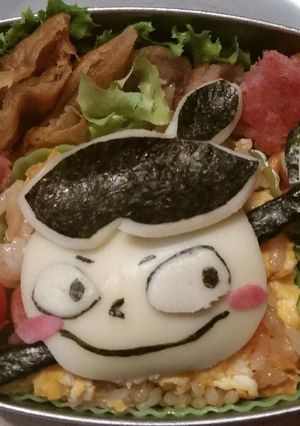 妖怪ウォッチ キャラ弁 ざしきわらし♪-レシピのメイン写真