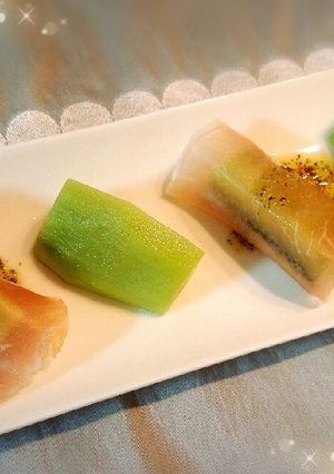 生ハムキウイ　オリーブオイル×ハーブ塩-レシピのメイン写真