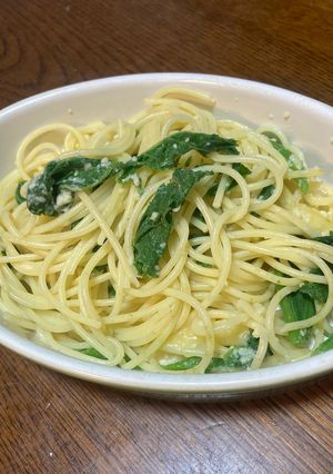 ズッキーニの葉のパスタ-レシピのメイン写真