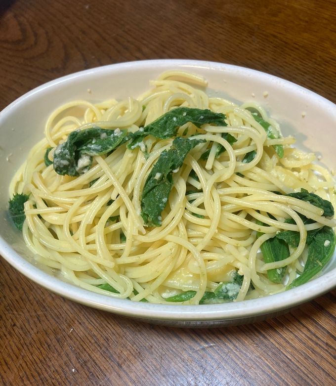 ズッキーニの葉のパスタ-レシピのメイン写真