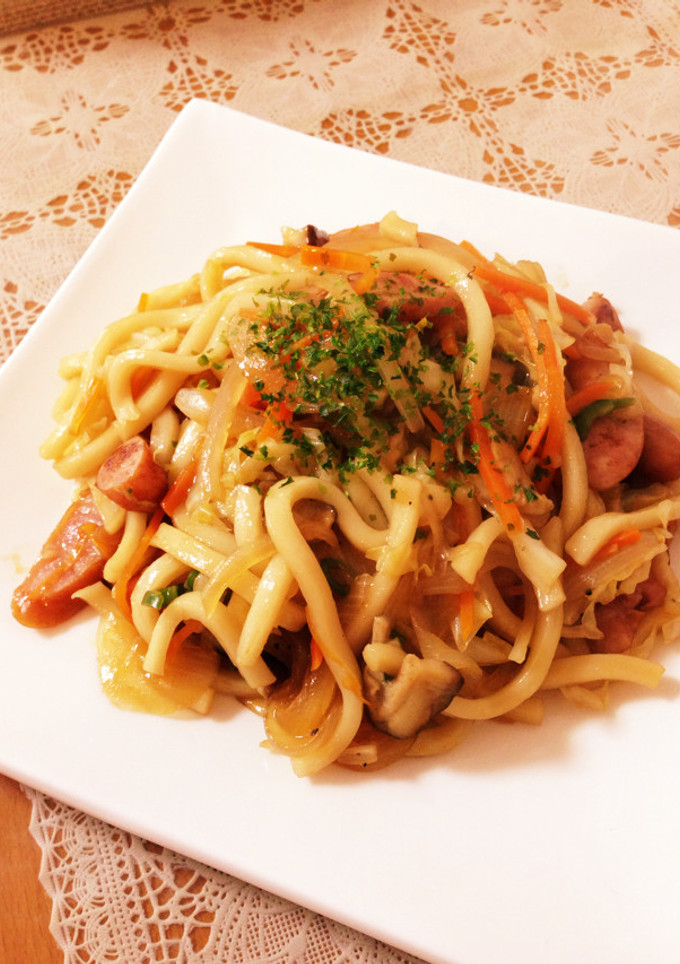 お野菜たっぷり♡我が家のソース焼きうどん-レシピのメイン写真