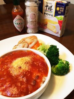 ミートドリア風ココットカマン。簡単ランチ-レシピのメイン写真