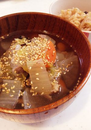 野菜たっぷり！塩ちゃんこスープ-レシピのメイン写真