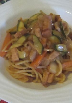 ポリ袋でナポリタン-レシピのメイン写真