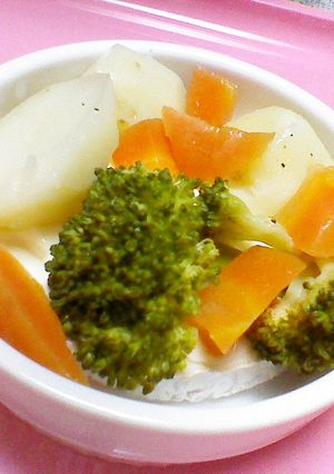 カマンベールで温野菜-レシピのメイン写真