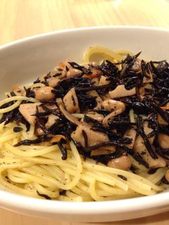 あまったひじき煮でリメイクスパゲッティ-レシピのメイン写真