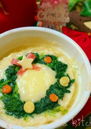 ココットカマン☆クリスマスリースグラタン-レシピのメイン写真