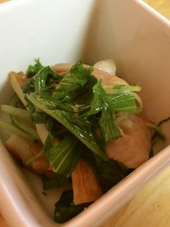 水菜で綺麗に♥︎豚バラドレッシング炒め♬-レシピのメイン写真