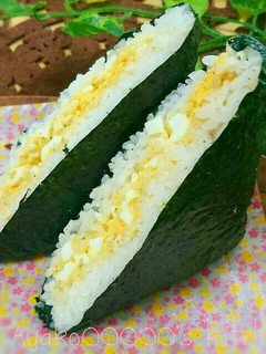 簡単美味しい♪卵サンド風おにぎらず-レシピのメイン写真