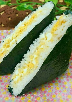 簡単美味しい♪卵サンド風おにぎらず-レシピのメイン写真