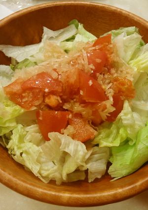 レタスとトマトのサラダ-レシピのメイン写真